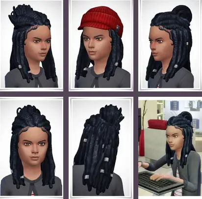 Birksches sims blog: Katrin Kids Hair for Sims 4