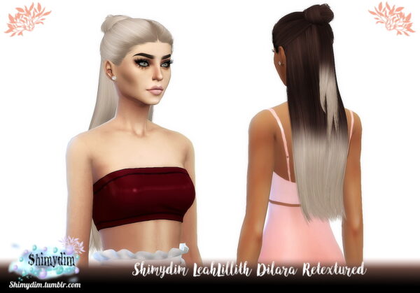 Shimydim: Leahlillith`s Dilara Hair Retextured for Sims 4