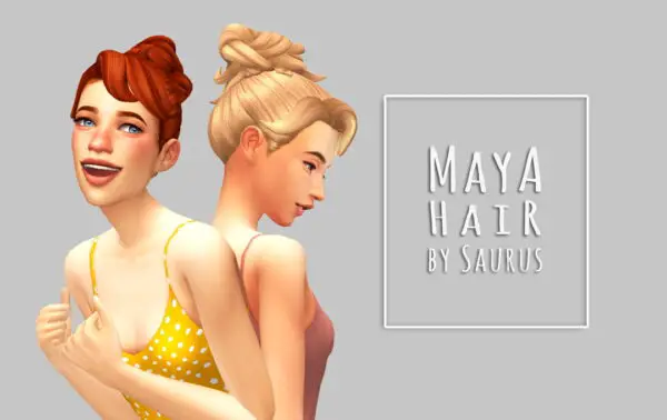 Saurus Sims: Maya Hair for Sims 4
