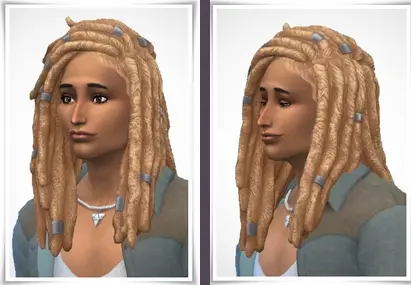 The Sims Resource: Meba Hair for Sims 4