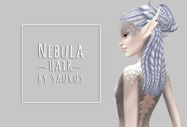 Saurus Sims: Nebula Hair for Sims 4