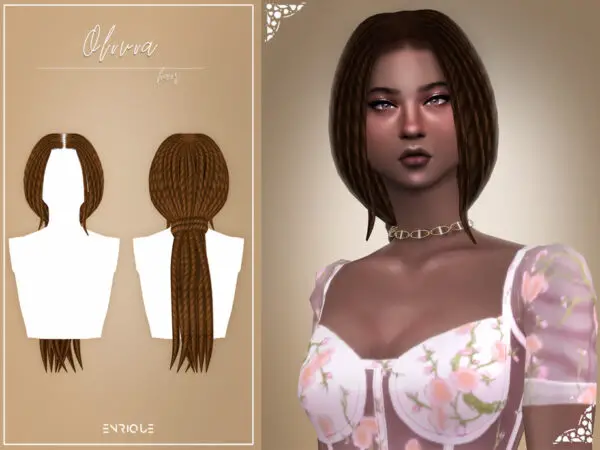 The Sims Resource: Olivia Hairstyle by Enriques4 for Sims 4