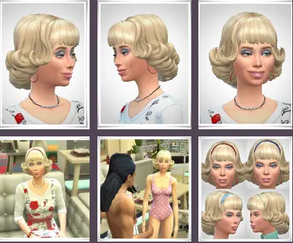 Birksches sims blog: Peggy Hair for Sims 4