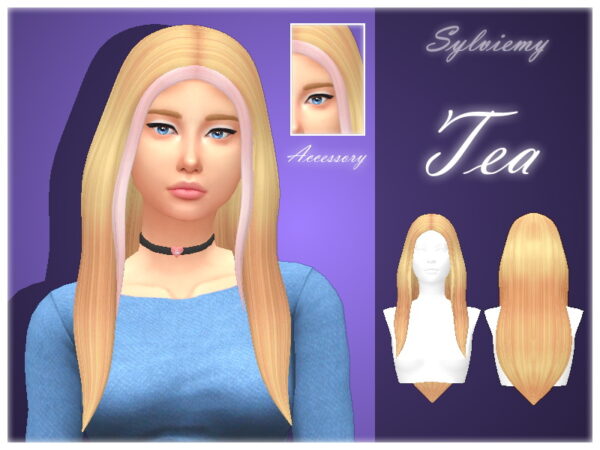 The Sims Resource: Tea Hairstyle Set by Sylviemy for Sims 4