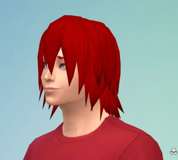 Mod The Sims: Kirishima Eijirou Triple Hairstyle bundle by Sakine for Sims 4