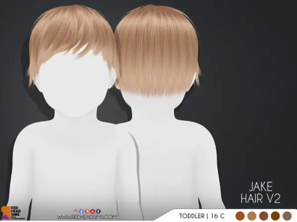 Coupure Electrique: Jake Infant Hair for Sims 4
