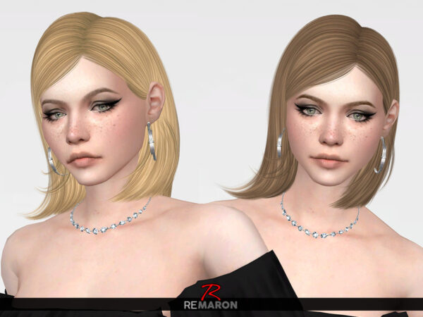 The Sims Resource: Sophia Hair Retextured by remaron for Sims 4