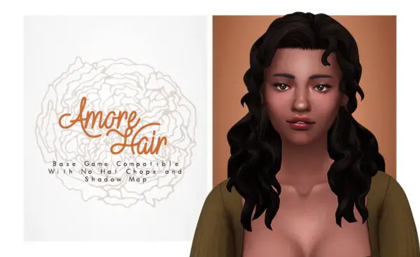 Isjao: Amore Hair for Sims 4