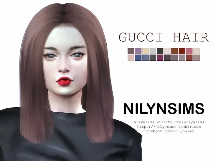 Nilyn Sims 4: Cucci Har - Sims 4 Hairs