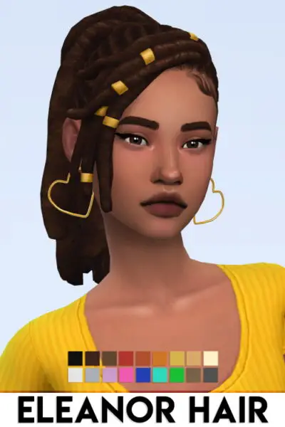 IMVikai: Eleanor Hair for Sims 4