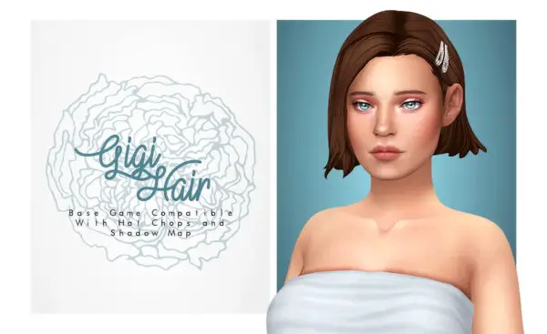 Isjao: Gigi Hair for Sims 4