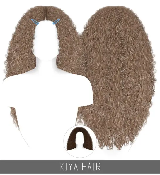Simpliciaty: Kiya Hair for Sims 4