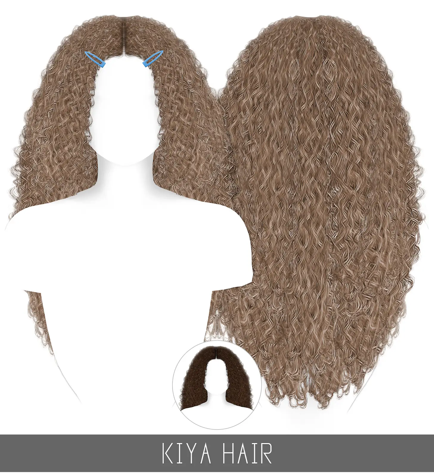 Simpliciaty: Kiya Hair - Sims 4 Hairs
