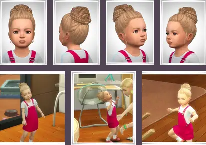 Birksches sims blog: Liva Toddler Hair for Sims 4