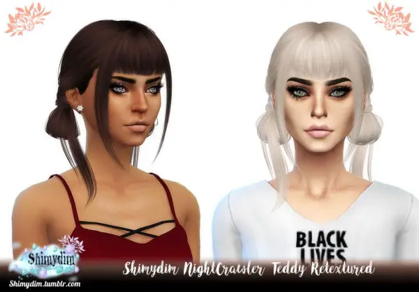 Shimydim: NightCrawler`s Teddy Hair Retextured for Sims 4