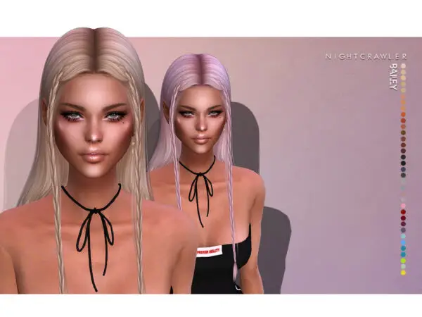 The Sims Resource: Bailey Hair by Nightcrawler for Sims 4