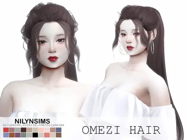 Nilyn Sims 4: Omezi Hair for Sims 4