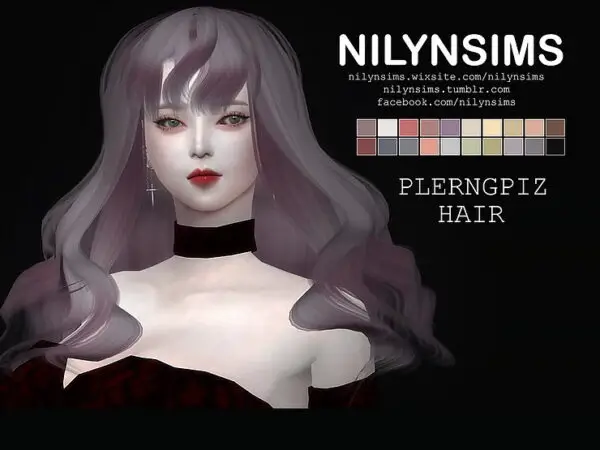 Nilyn Sims 4: Plerngpiz hair for Sims 4
