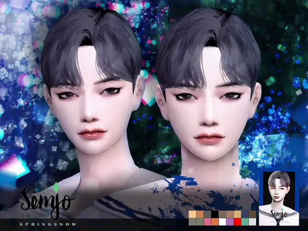 The Sims Resource: Spring Snow hair by KIMSimjo for Sims 4