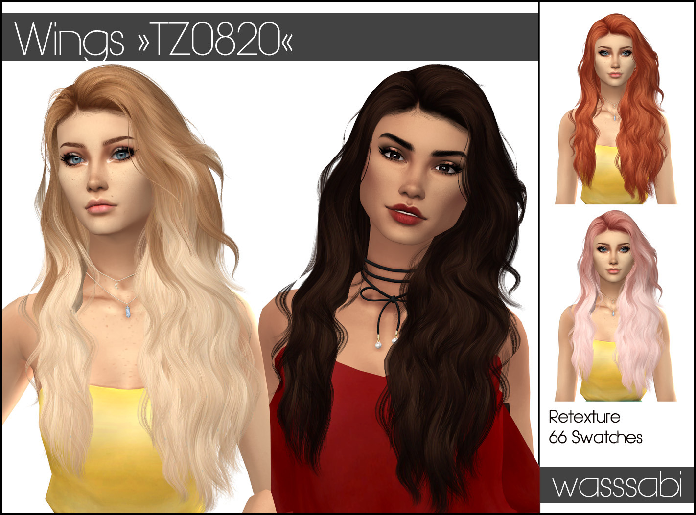 The Sims Resource Wings Os 0214 Hair Retextured By Wasssabi Sims 4 Hairs Vrogue