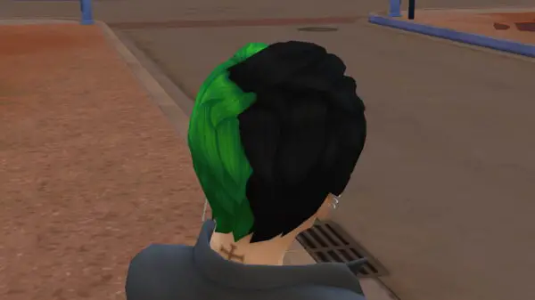 Mod The Sims: Two tone Split Short Hair by LightningBolt for Sims 4