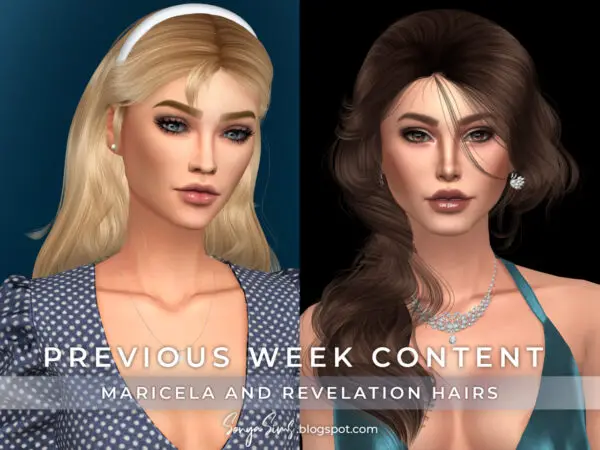 Sonya Sims: Collection Hairstyle for Sims 4