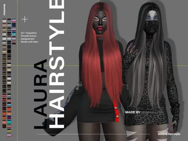 The Sims Resource: Laura Hairstyle by LeahLillith for Sims 4