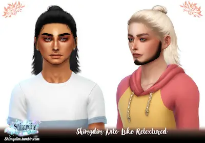 Shimydim: Anto`s Luke Hair Retextured for Sims 4