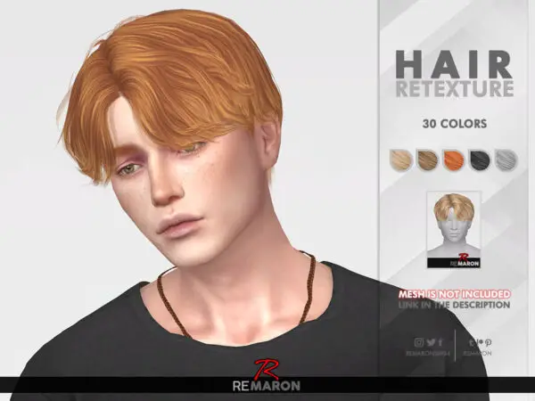 The Sims Resource: Dandelion Hair Retextured by remaron for Sims 4