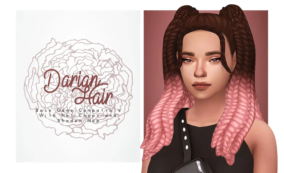 Isjao: Darian Hair - Sims 4 Hairs