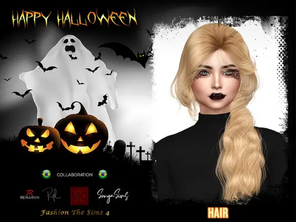 The Sims Resource: Day Star Hair by SonyaSimsCC for Sims 4