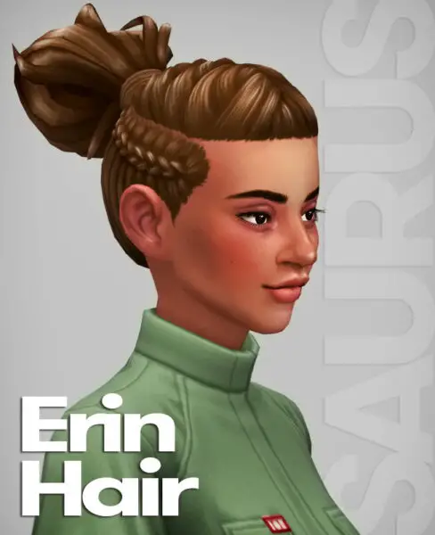 Saurus Sims: Erin Hair for Sims 4