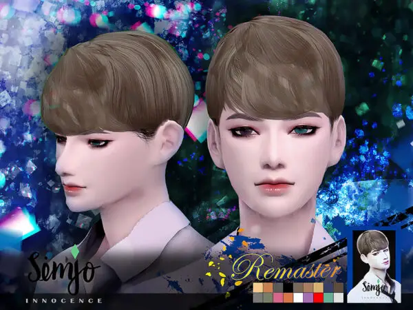 The Sims Resource: Innocence Hair Remaster by KIMSimjo for Sims 4