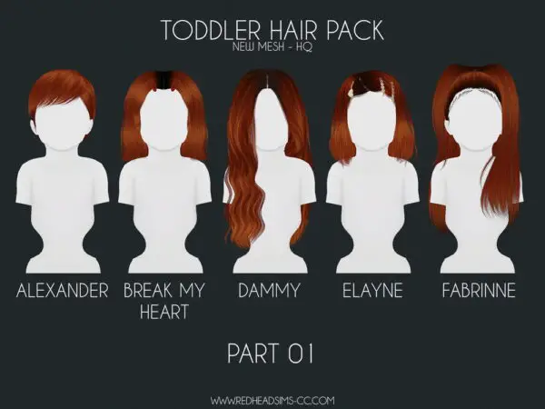 Coupure Electrique: Kids and Todd Hair Pack for Sims 4