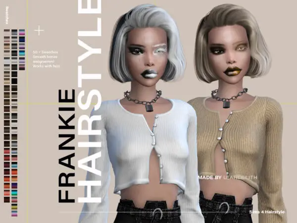 The Sims Resource: Frankie Hairstyle by LeahLillith for Sims 4