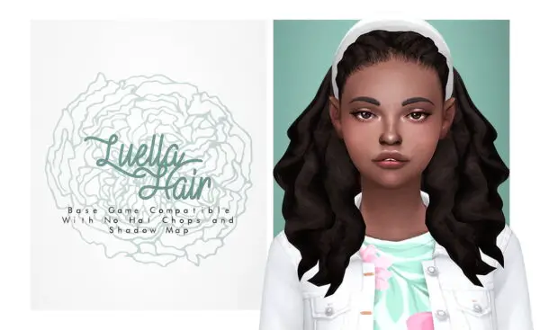 Isjao: Luella Hair for Sims 4