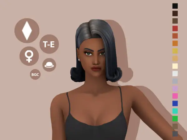 The Sims Resource: Mani Hairstyle by simcelebrity00 for Sims 4
