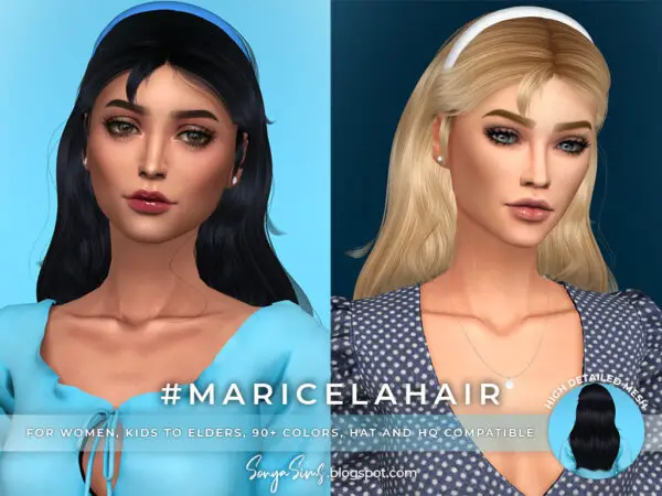 Sonya Sims: Revelation and Maricela Hair for Sims 4