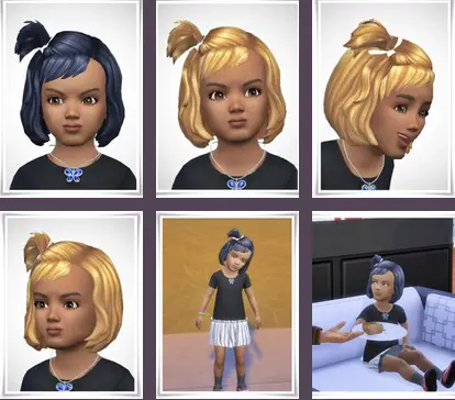 Birksches sims blog: Mimmi Toddler Hair for Sims 4