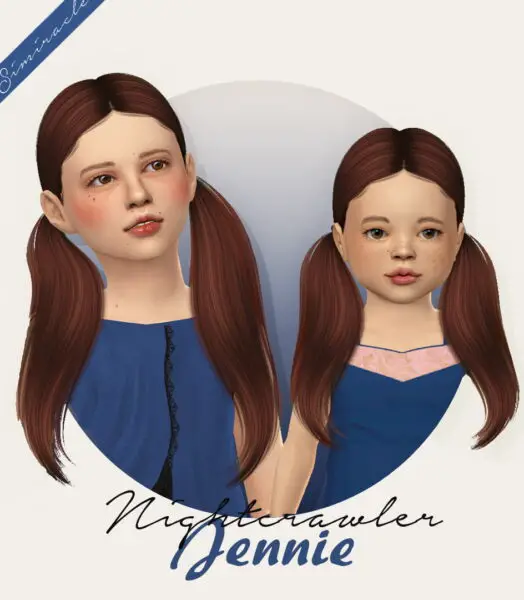 Simiracle: NightCrawler`s Jennie Hair Retextured for Sims 4