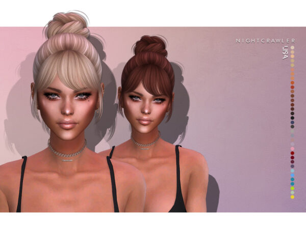The Sims Resource: Lisa Hair by Nightcrawler for Sims 4