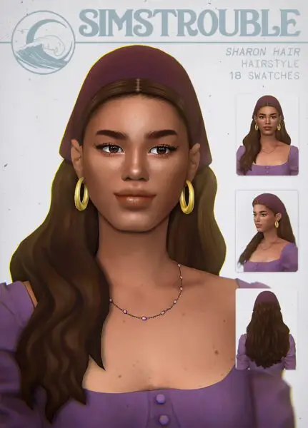 Simstrouble: Sharon Hair for Sims 4