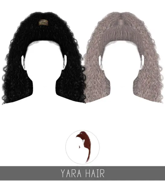 Simpliciaty: Yara Hair for Sims 4
