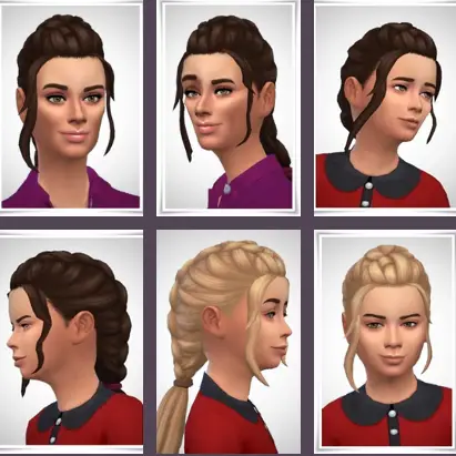 Birksches sims blog: Anett Hair for Sims 4