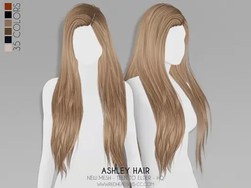 Coupure Electrique: Ashley Hairstyle and Kids Version for Sims 4