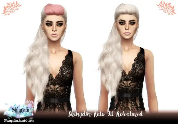 Shimydim: Anto`s 911 Hair Retextured for Sims 4