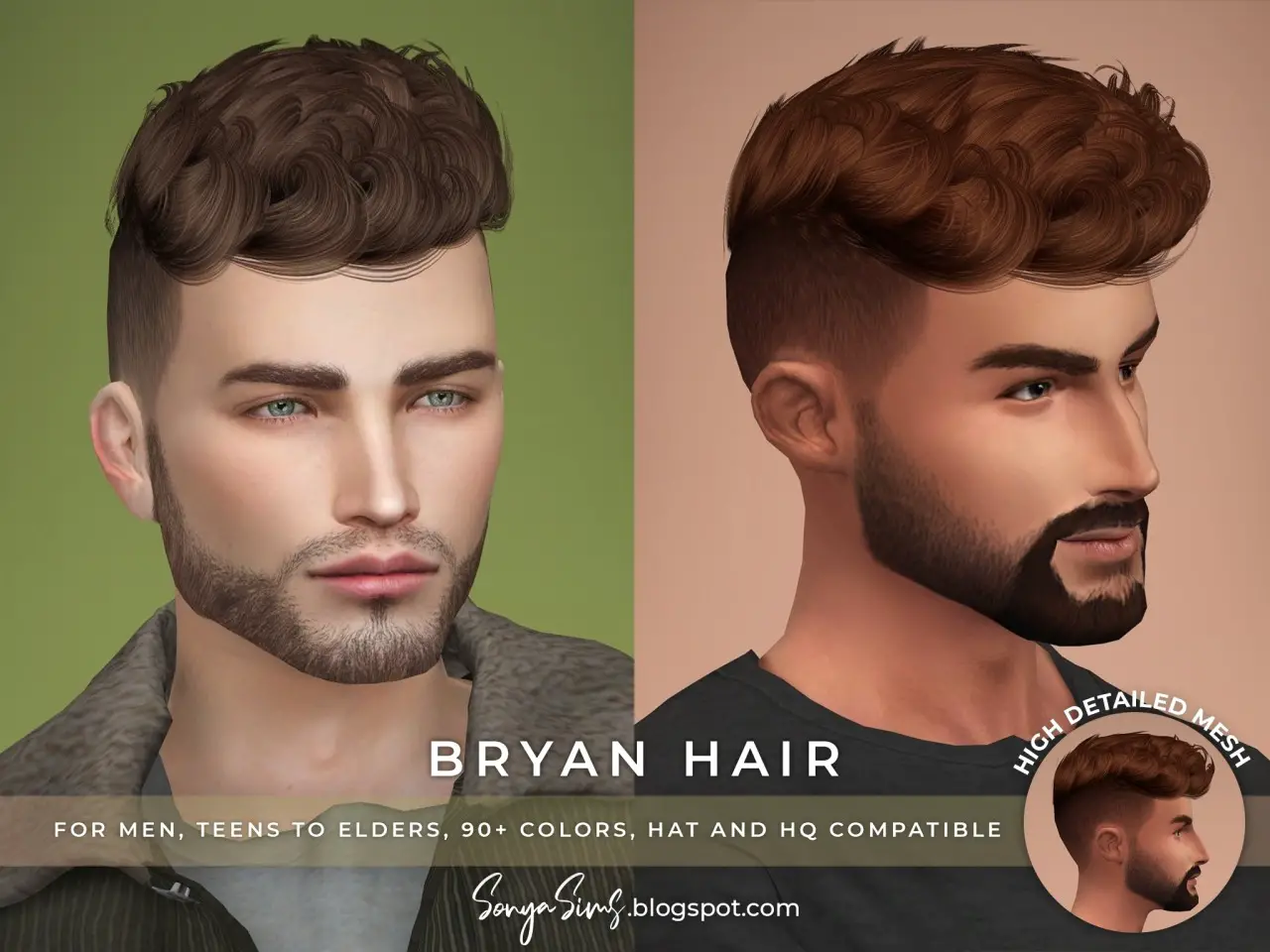 sims 4 curly fade male hair