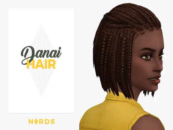 The Sims Resource: Danai Hair by Nords for Sims 4