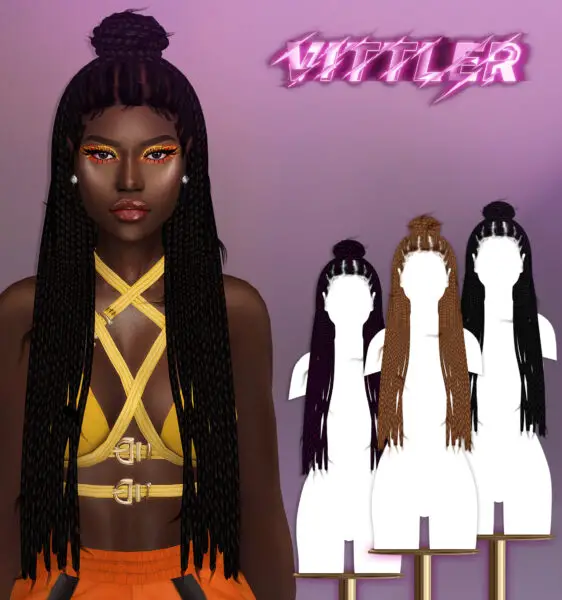 Vittleruniverse: Desire Hair for Sims 4
