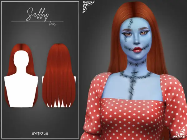 The Sims Resource: Sally Hairstyle by EnriqueS4 for Sims 4